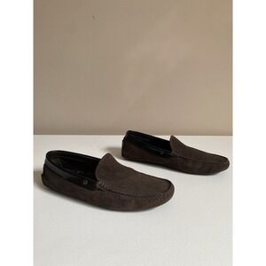 Tod's Textured Leather Gommino Loafer Dark Brown Driving Shoes - Men's US 10.5